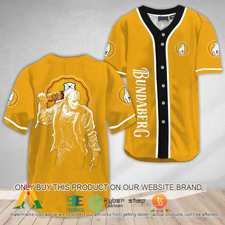NEW Horror Jason Voorhees Bundaberg Rum Baseball Shirt 9 horror jason voorhees bundaberg rum baseball jersey 1 56486