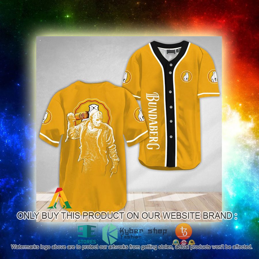 NEW Horror Jason Voorhees Bundaberg Rum Baseball Shirt 3 horror jason voorhees bundaberg rum baseball jersey 3 31291