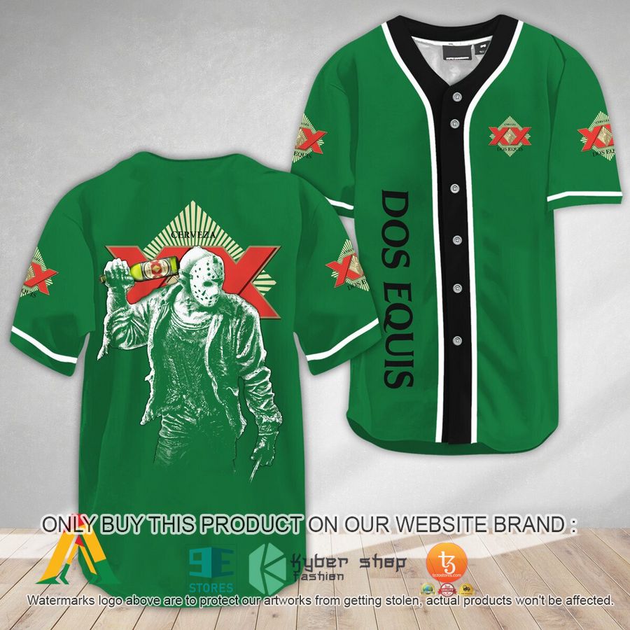 horror jason voorhees dos equis baseball jersey 1 47161