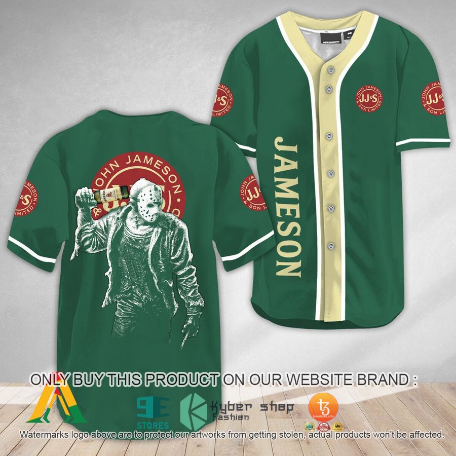 horror jason voorhees jameson whiskey baseball jersey 1 70613
