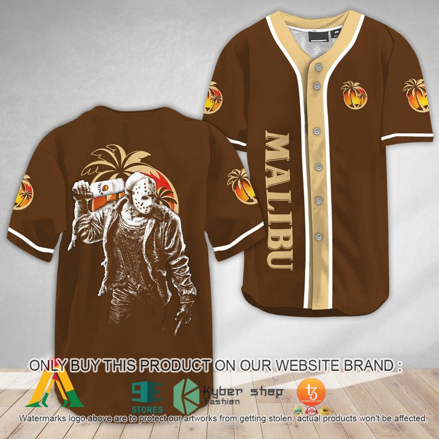 horror jason voorhees malibu rum baseball jersey 1 74211