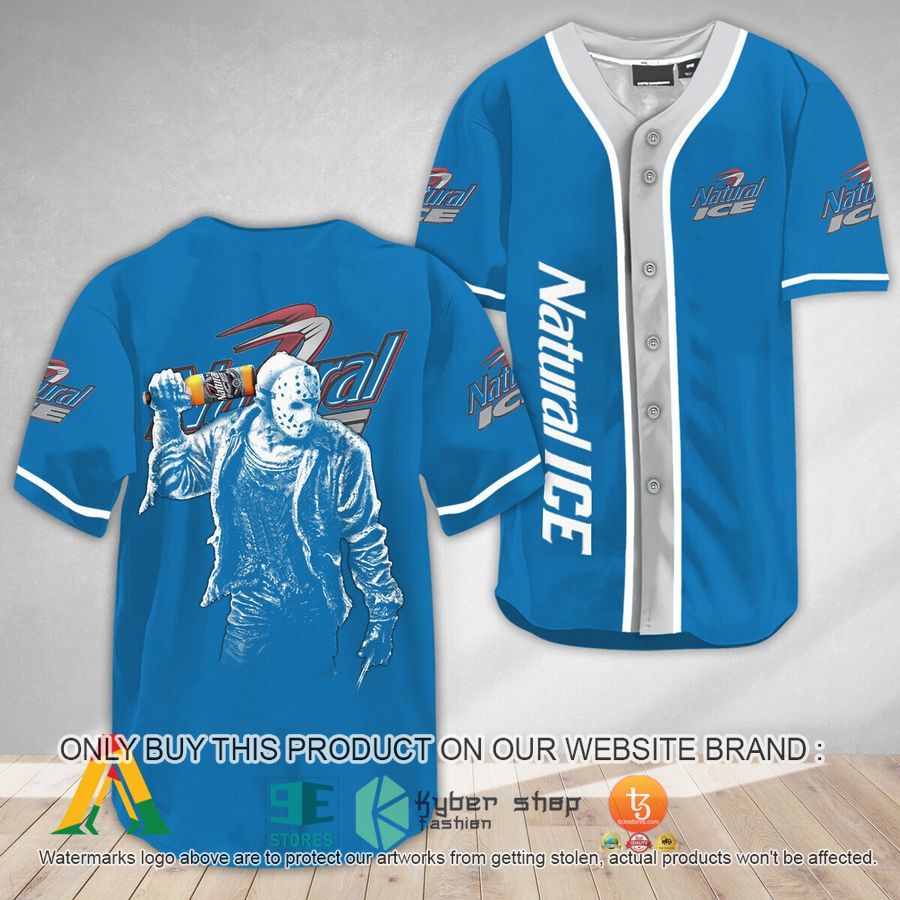 horror jason voorhees natural ice baseball jersey 1 55011
