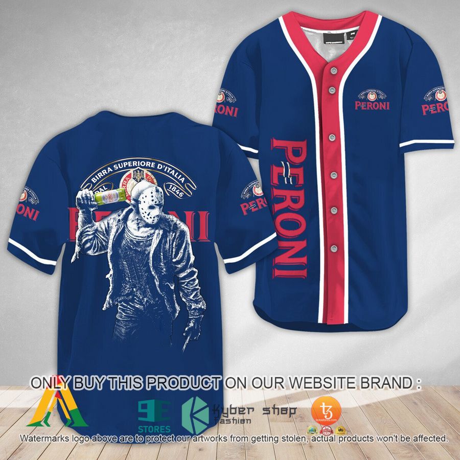 horror jason voorhees peroni beer baseball jersey 1 50860