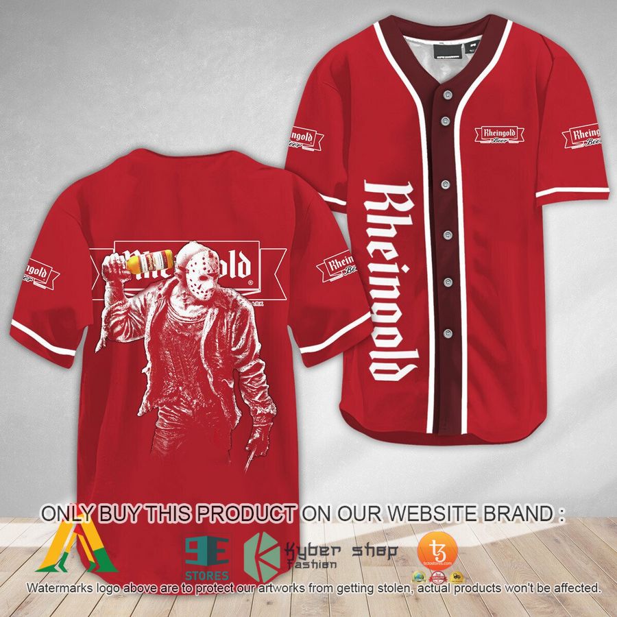 horror jason voorhees rheingold beer baseball jersey 1 50701