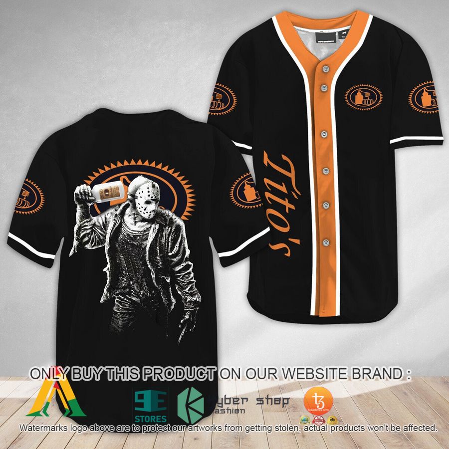 horror jason voorhees titos vodka baseball jersey 1 32666