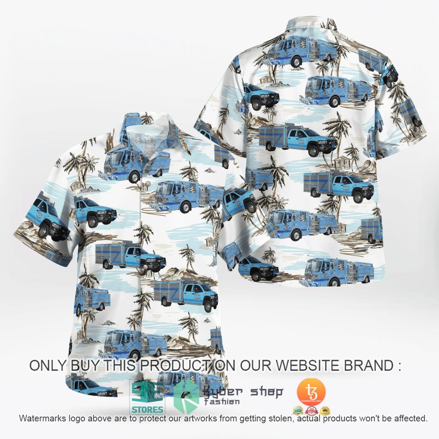 houma louisiana bayou blue volunteer fire department hawaiian shirt 1 4450