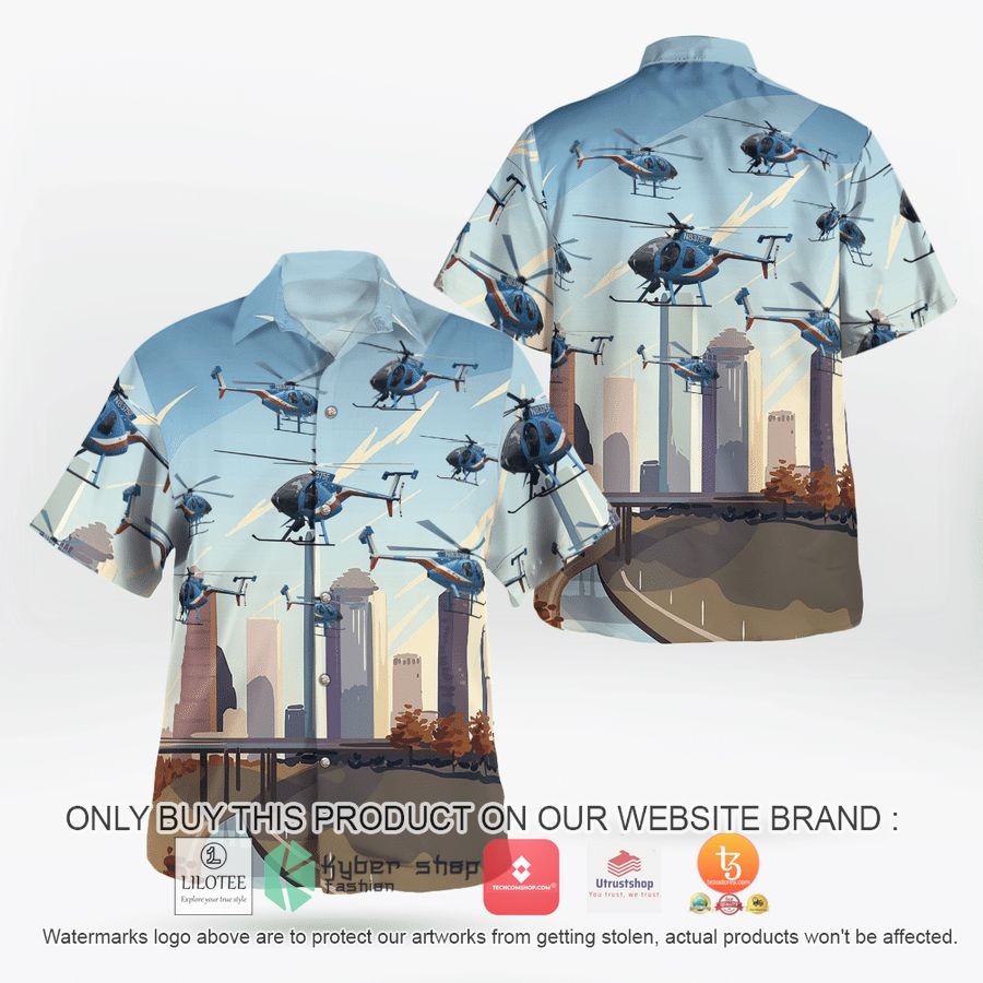 houston police air support 75 fox n8375f hawaiian shirt 1 4702