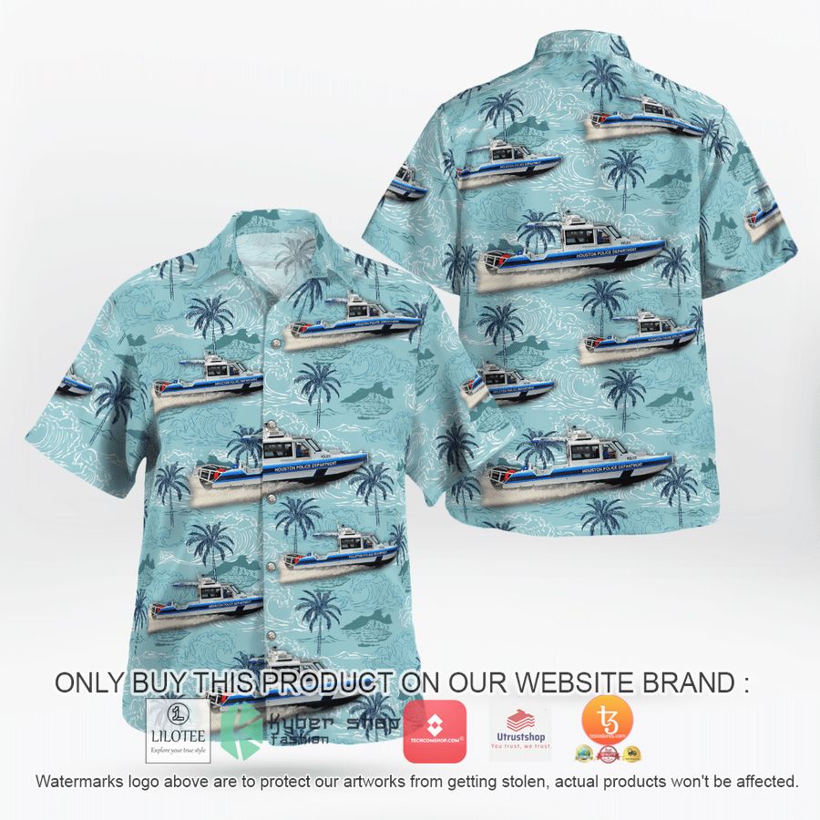houston police department patrol boat hawaiian shirt 1 1893