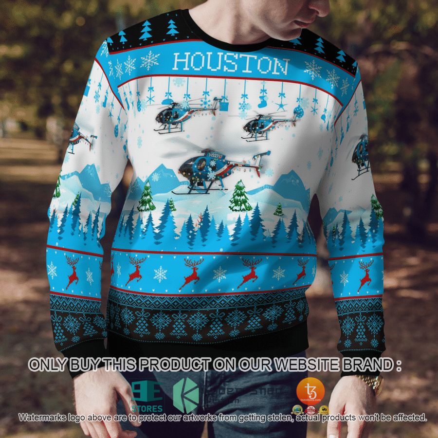 NEW Houston Police Helicopter 78F N5278F Christmas Sweatshirt, Sweater 8 houston police helicopter 78f n5278f christmas sweater sweatshirt 8 74399