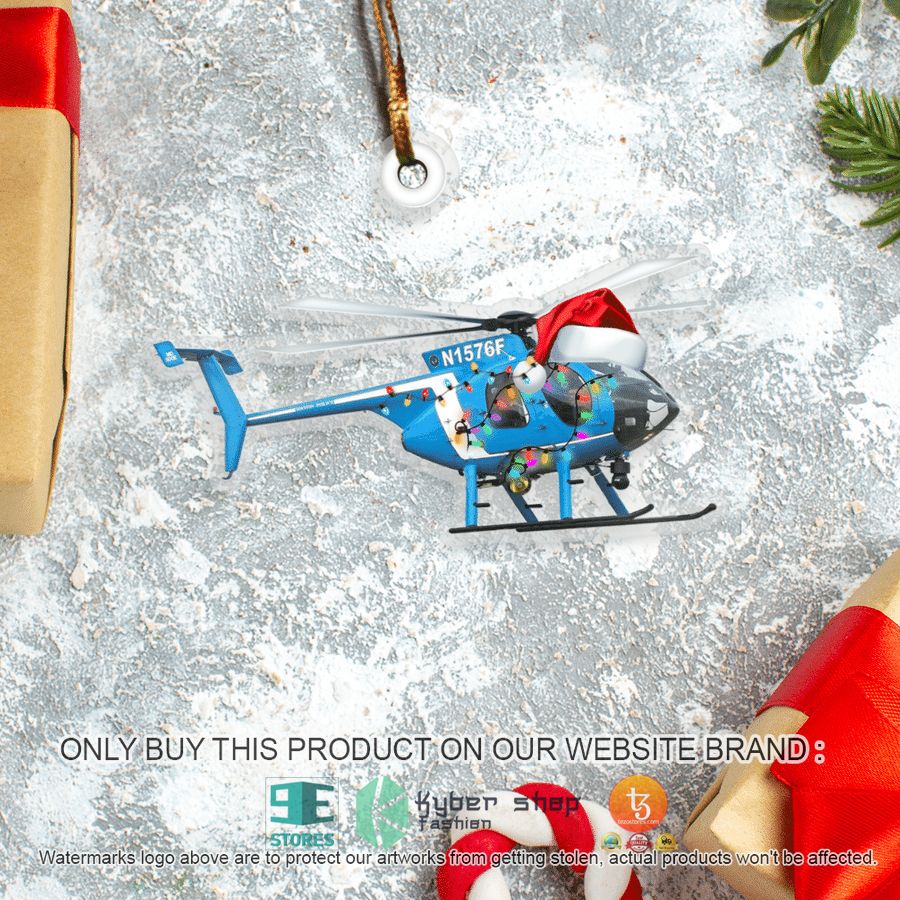 NEW Houston Police MD-500E 369E Christmas Ornament 7 houston police md 500e 369e christmas ornament 7 92202