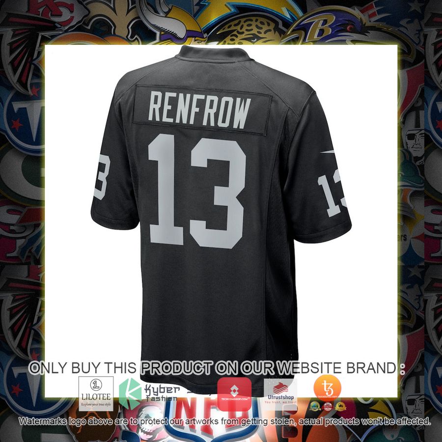HOT Hunter Renfrow Las Vegas Raiders Nike Game Black Football Jersey Shirt 3 hunter renfrow las vegas raiders nike game black football jersey 3 48736