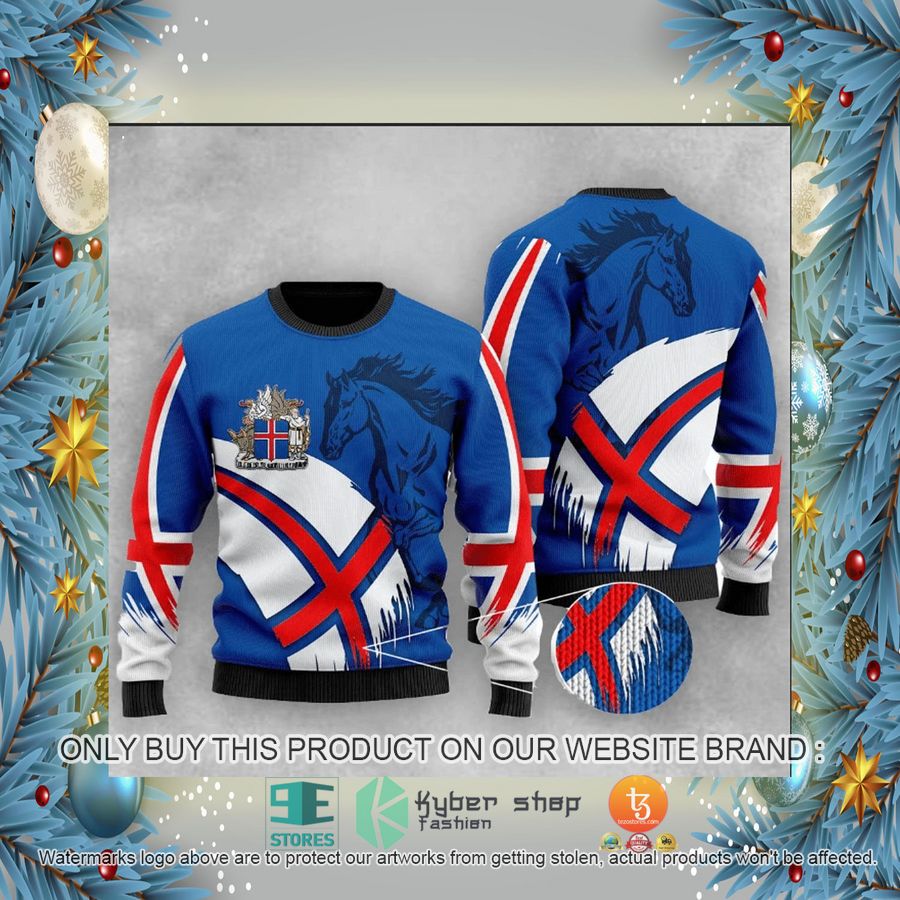HOT Iceland Flag Style Ugly Christmas Sweater 2 iceland flag style ugly christmas sweater 2 46881