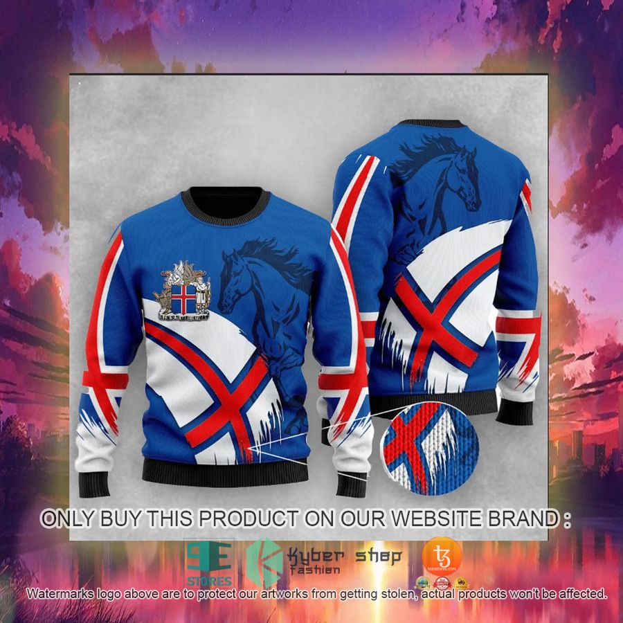 HOT Iceland Flag Style Ugly Christmas Sweater 3 iceland flag style ugly christmas sweater 3 43039