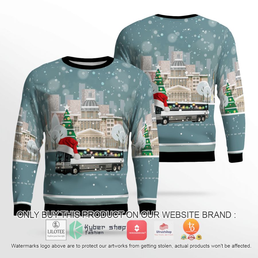 illinois department of corrections christmas 3d sweater 2 16754