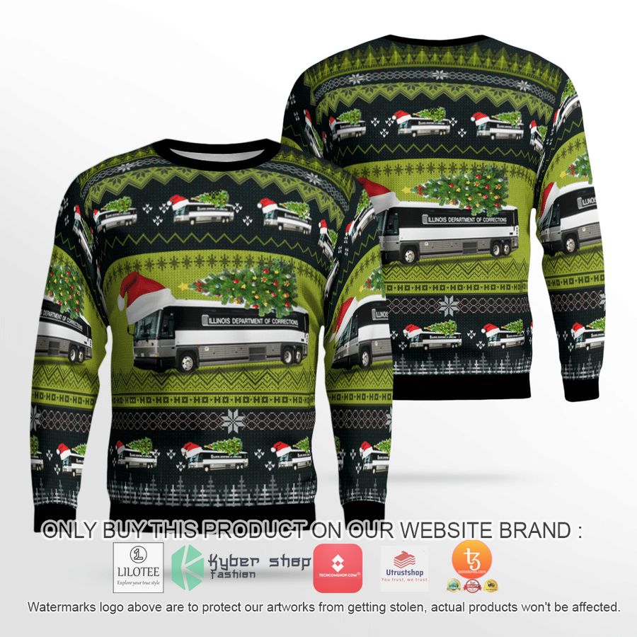illinois department of corrections christmas 3d sweater 2 83171