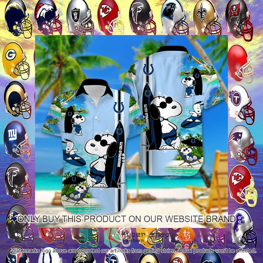 HOT Indianapolis Colts Snoopy Surfing Hawaiian Shirt, Short 7 indianapolis colts nfl hawaiian shirt short 7 55095