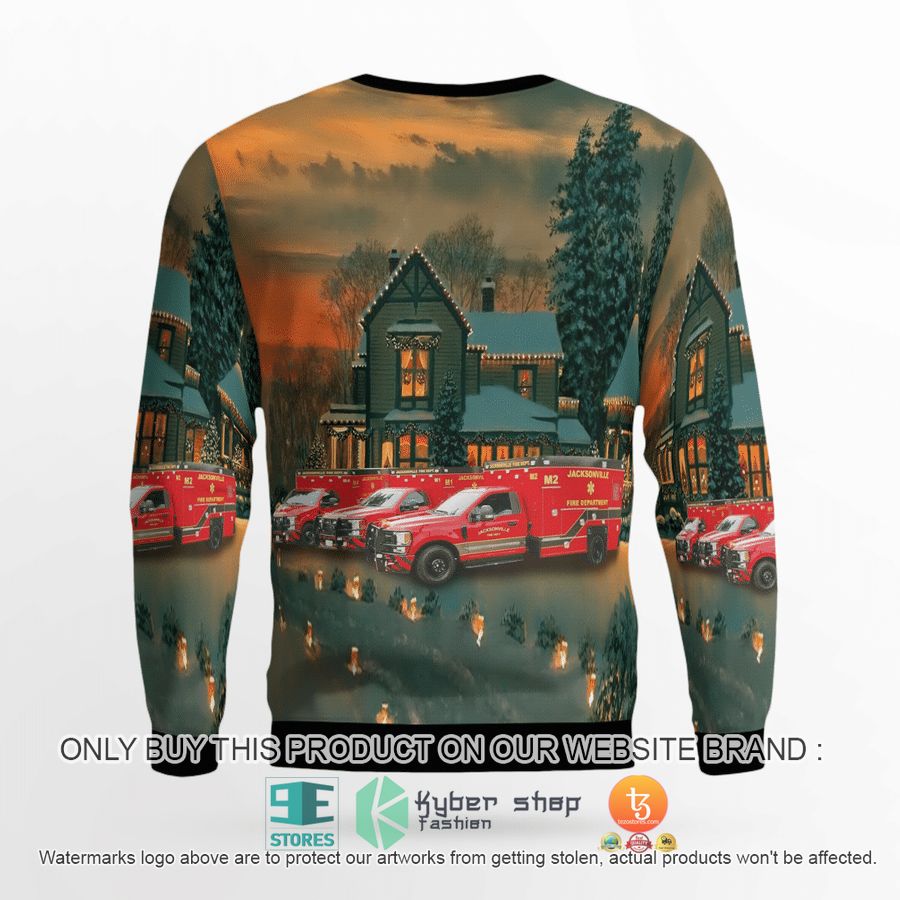 NEW Jacksonville Fire Rescue Department Christmas Sweatshirt, Sweater 6 jacksonville fire rescue department christmas sweater sweatshirt 6 64050