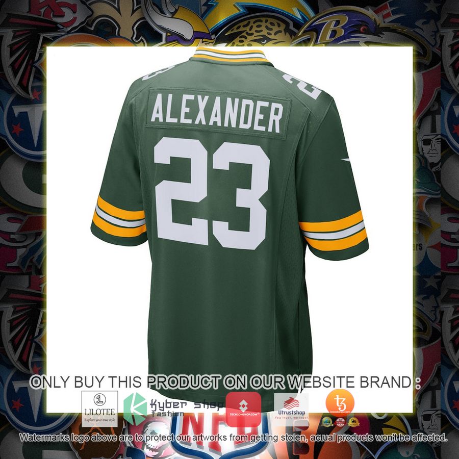 HOT Jaire Alexander Green Bay Packers Nike Green Football Jersey Shirt 3 jaire alexander green bay packers nike green football jersey 3 40203
