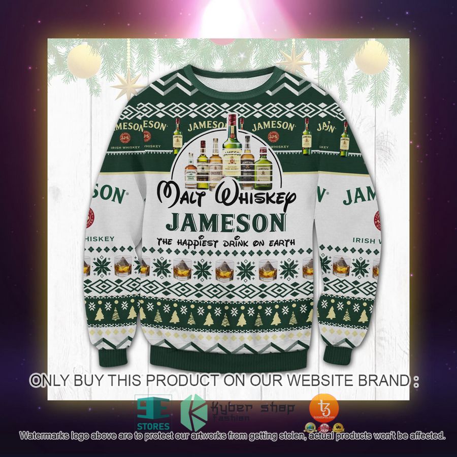 HOT Jameson Happiest Drink Walt Whiskey Ugly Sweater 2 jameson happiest drink walt whiskey ugly sweater 2 66909