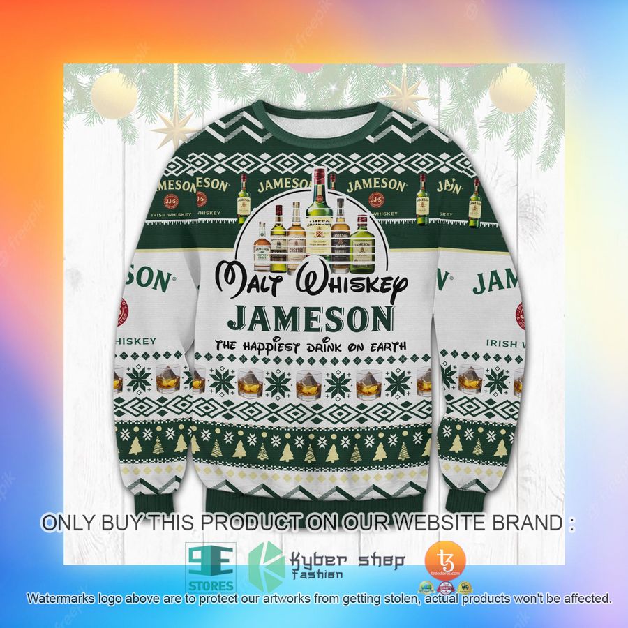 HOT Jameson Happiest Drink Walt Whiskey Ugly Sweater 3 jameson happiest drink walt whiskey ugly sweater 3 73946