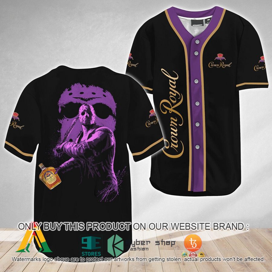jason voorhees friday the 13th crown royal baseball jersey 1 43118