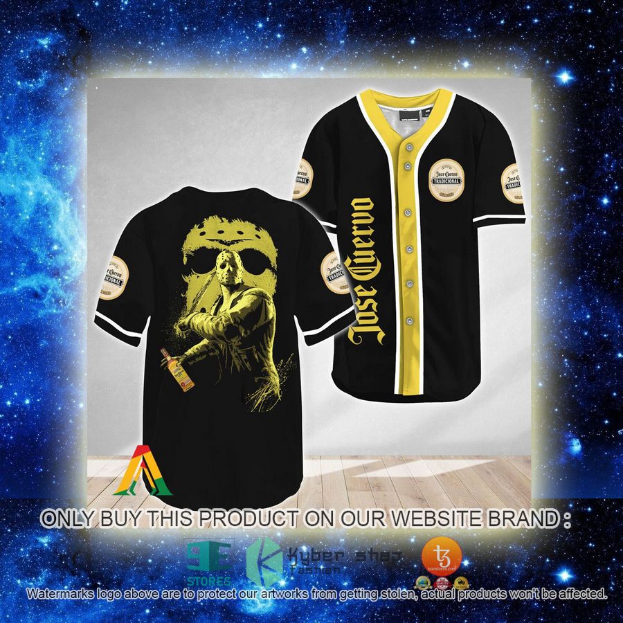 NEW Jason Voorhees Friday The 13th Jose Cuervo Baseball Shirt 2 jason voorhees friday the 13th jose cuervo baseball jersey 2 29965