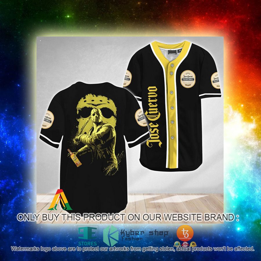 NEW Jason Voorhees Friday The 13th Jose Cuervo Baseball Shirt 3 jason voorhees friday the 13th jose cuervo baseball jersey 3 37211