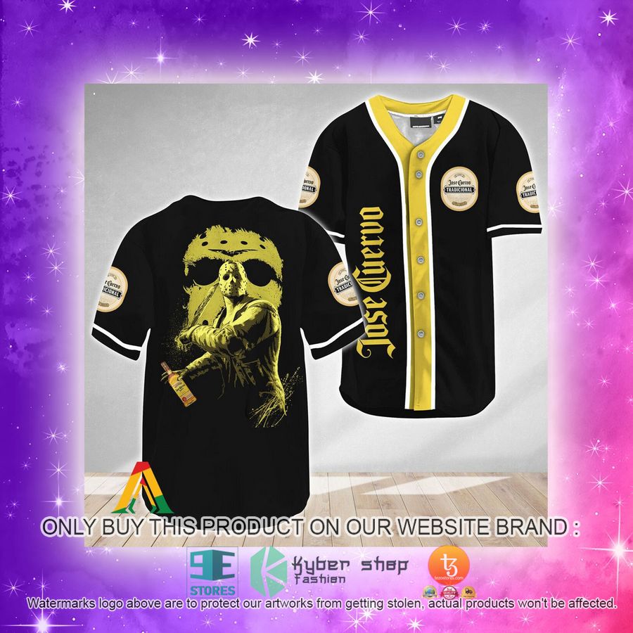 NEW Jason Voorhees Friday The 13th Jose Cuervo Baseball Shirt 4 jason voorhees friday the 13th jose cuervo baseball jersey 4 61793