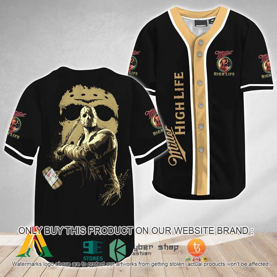 jason voorhees friday the 13th miller high life baseball jersey 1 60778