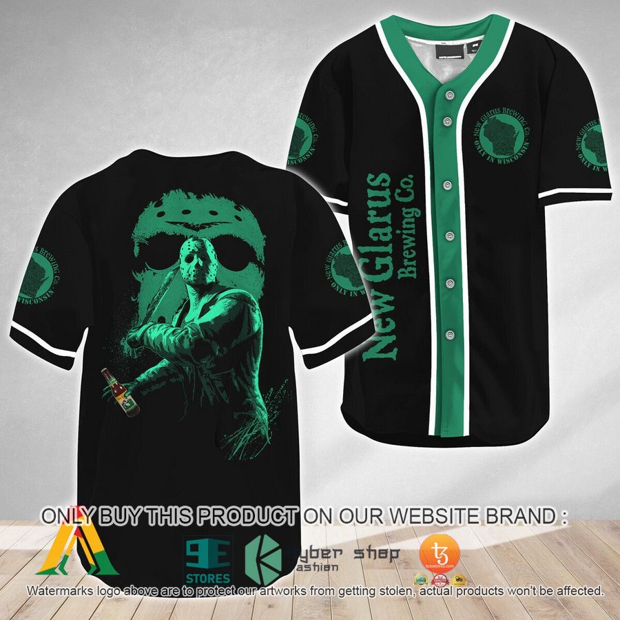 NEW Jason Voorhees Friday The 13th New Belgium Baseball Shirt 8 jason voorhees friday the 13th new belgium baseball jersey 1 39234