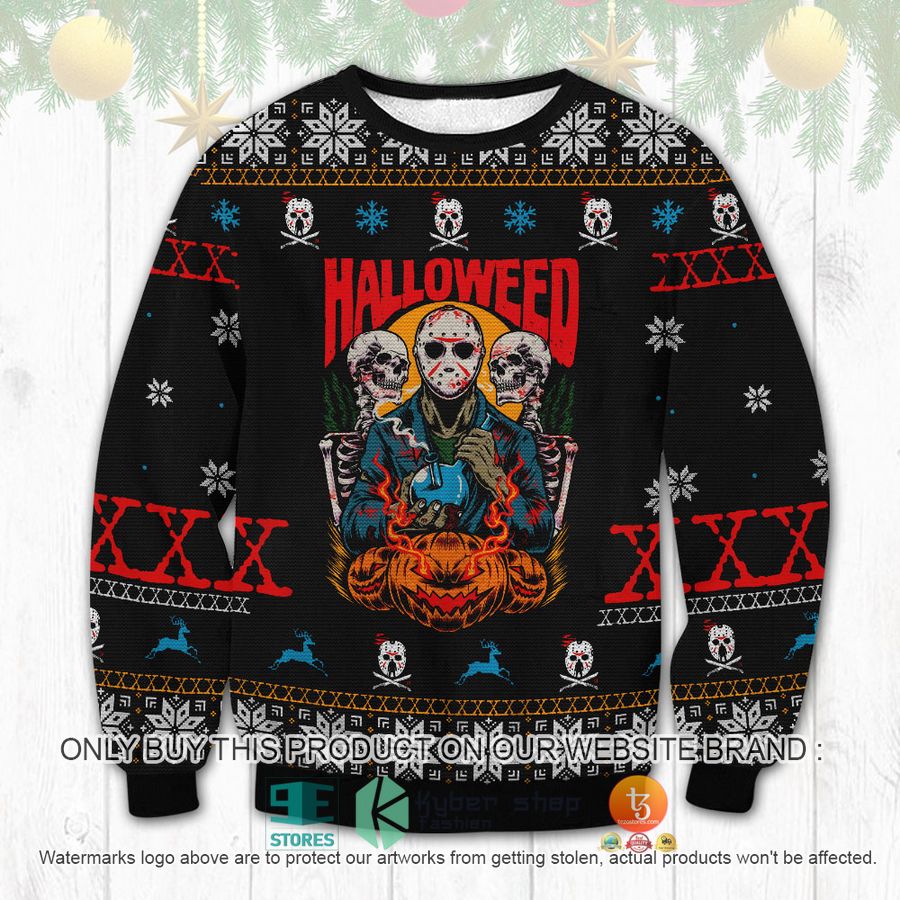 jason voorhees halloween ugly sweater 1 10881