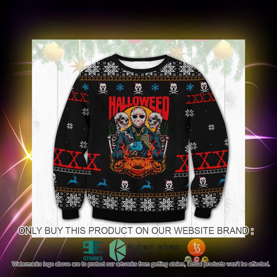 HOT Jason Voorhees Halloween Sweater 2 jason voorhees halloween ugly sweater 2 34078