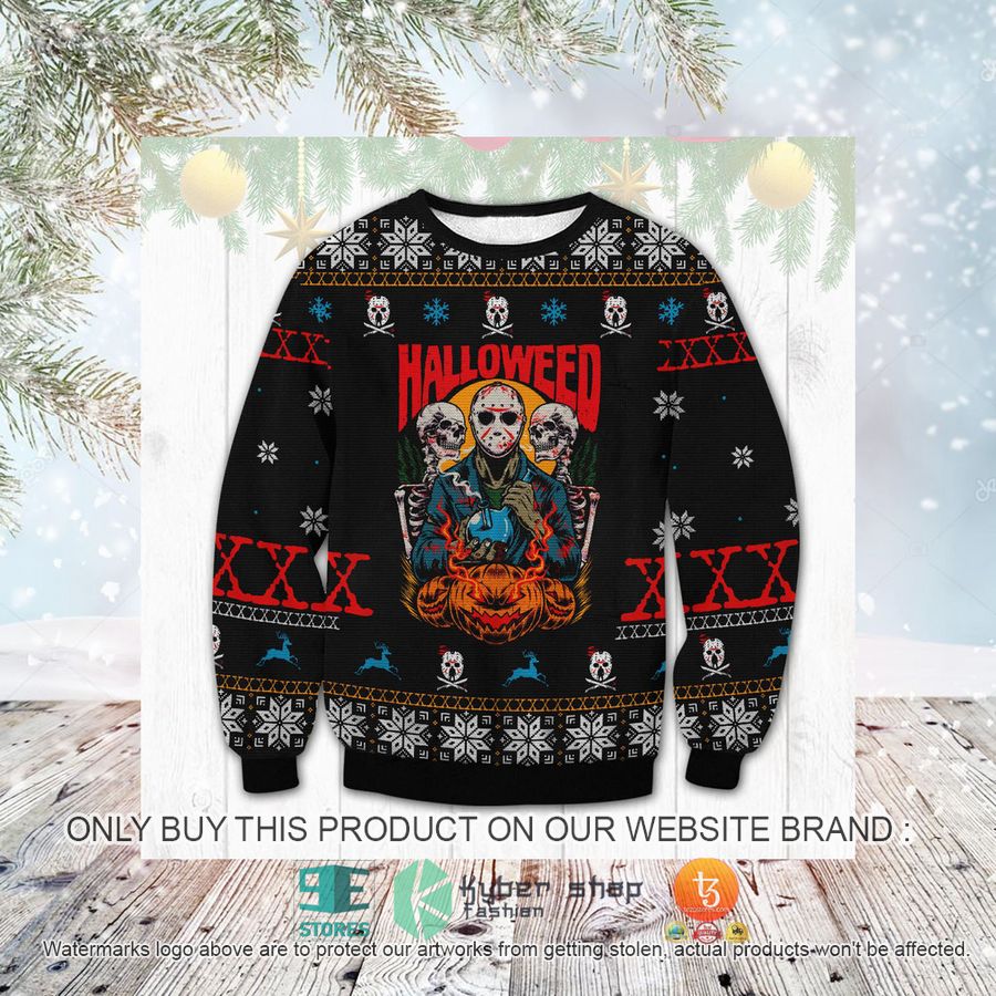 HOT Jason Voorhees Halloween Sweater 3 jason voorhees halloween ugly sweater 3 9227