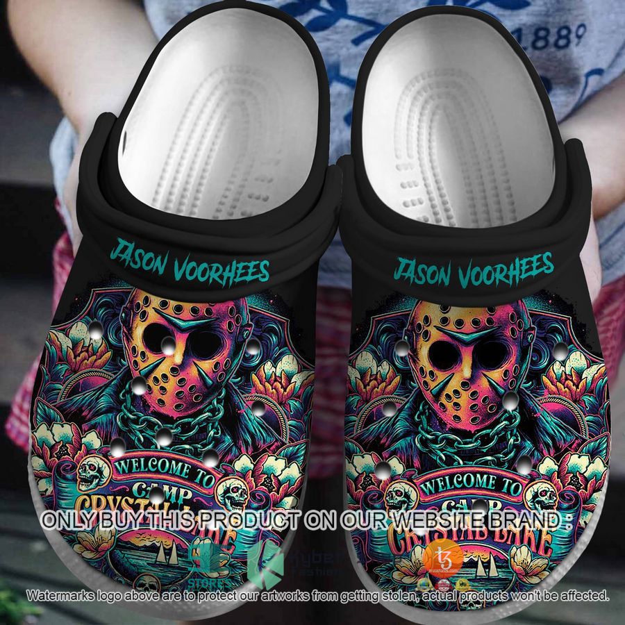 jason voorhees welcome to camp crystal lake crocs crocband shoes 1 25073
