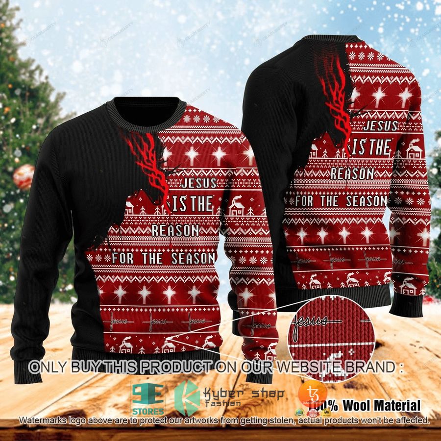 jesus is the reason for the season ugly christmas sweater 1 4507
