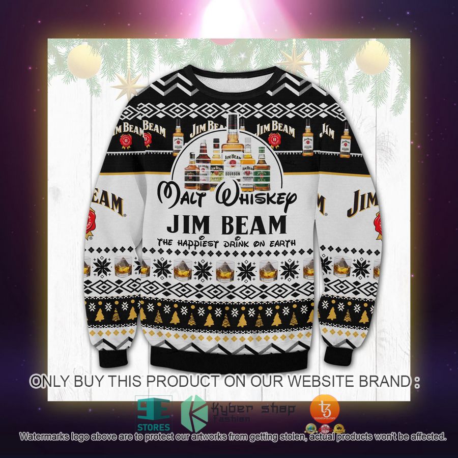 HOT Jim Beam Happiest Drink Ugly Sweater 2 jim beam happiest drink ugly sweater 2 39046
