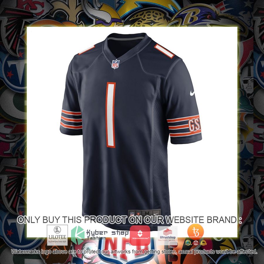HOT Justin Fields Chicago Bears Nike Youth Navy Football Jersey Shirt 2 justin fields chicago bears nike youth navy football jersey 2 65473