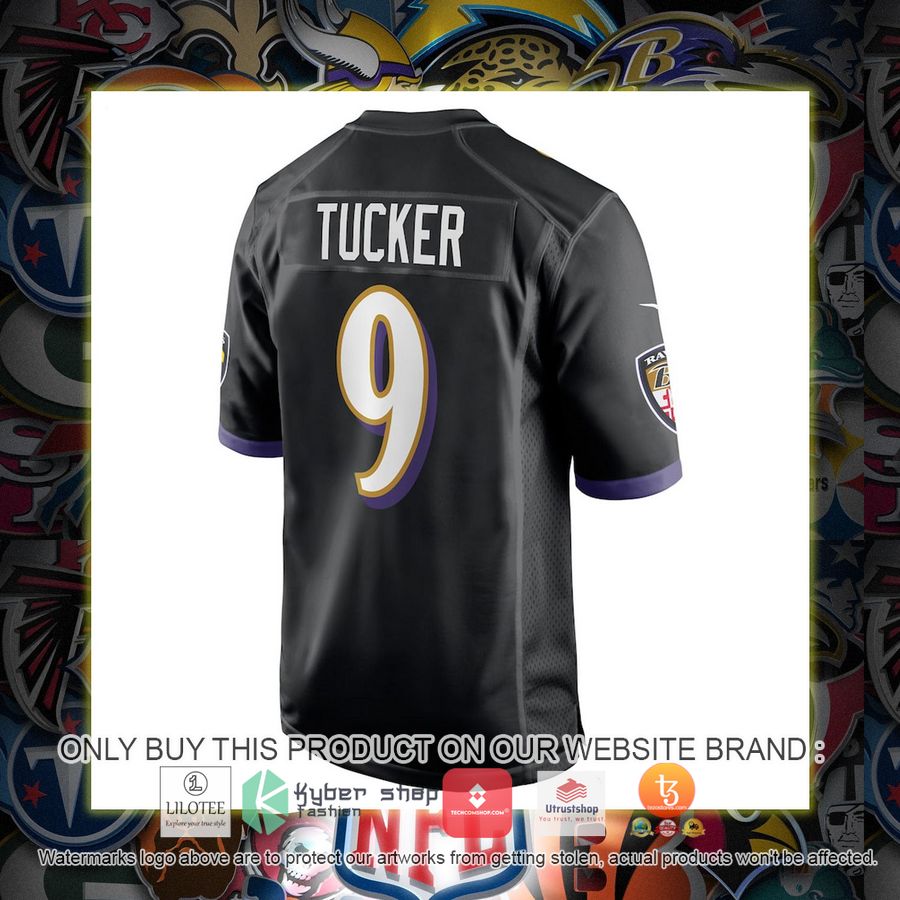HOT Justin Tucker Baltimore Ravens Nike Black Football Jersey Shirt 3 justin tucker baltimore ravens nike black football jersey 3 68625