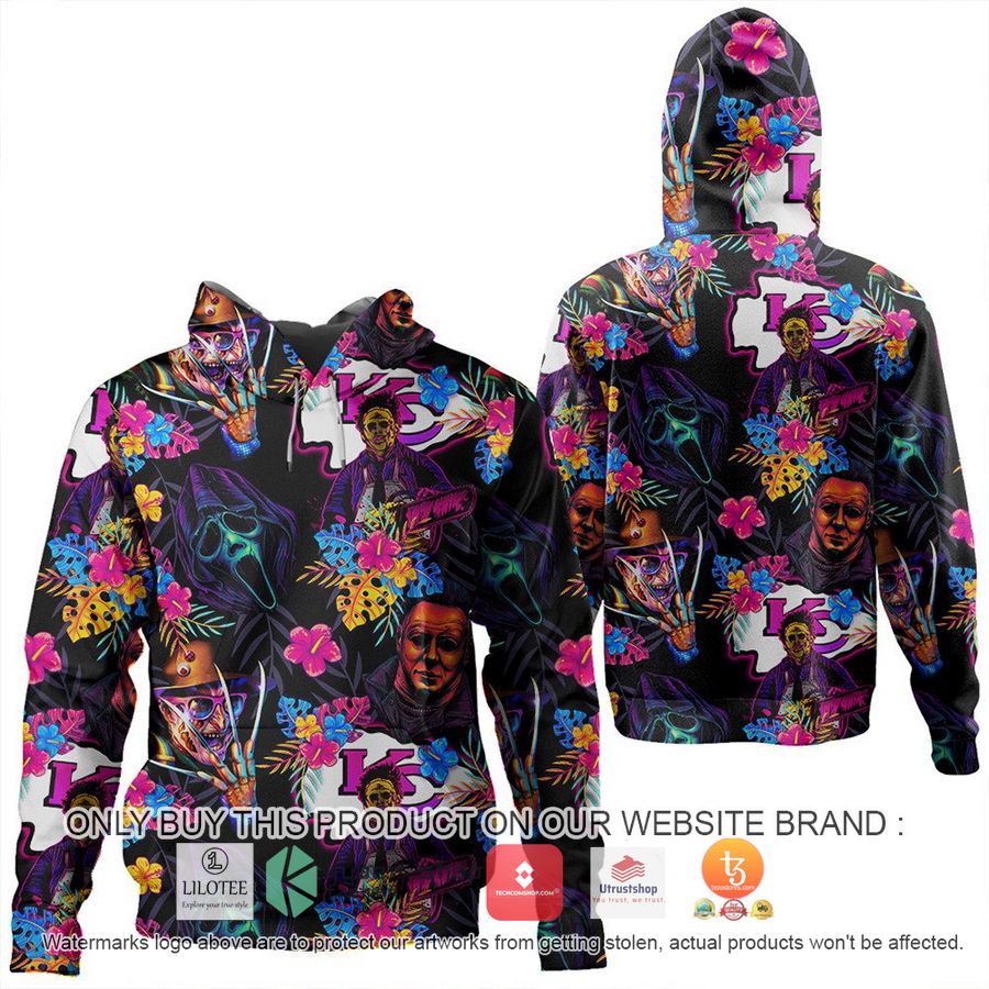 kansas city chiefs horror character halloween 3d shirt hoodie 1 44281