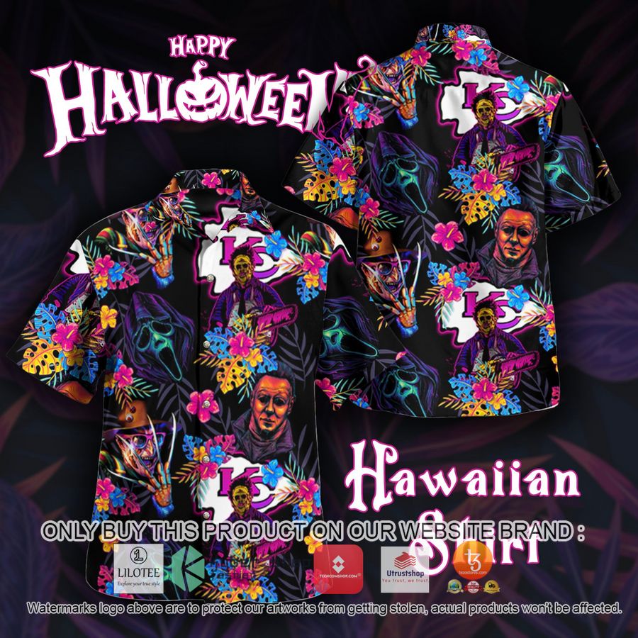 kansas city chiefs horror character halloween hawaiian shirt 1 78606