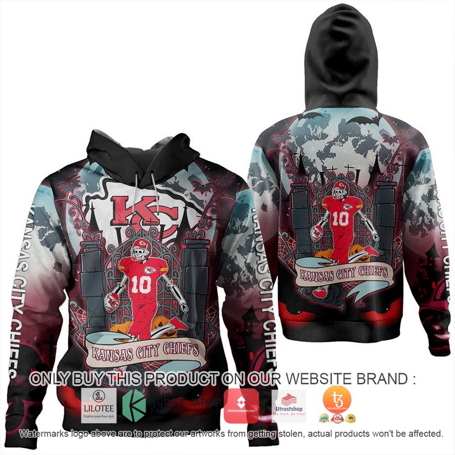 kansas city chiefs horror skull 3d shirt hoodie 1 19754