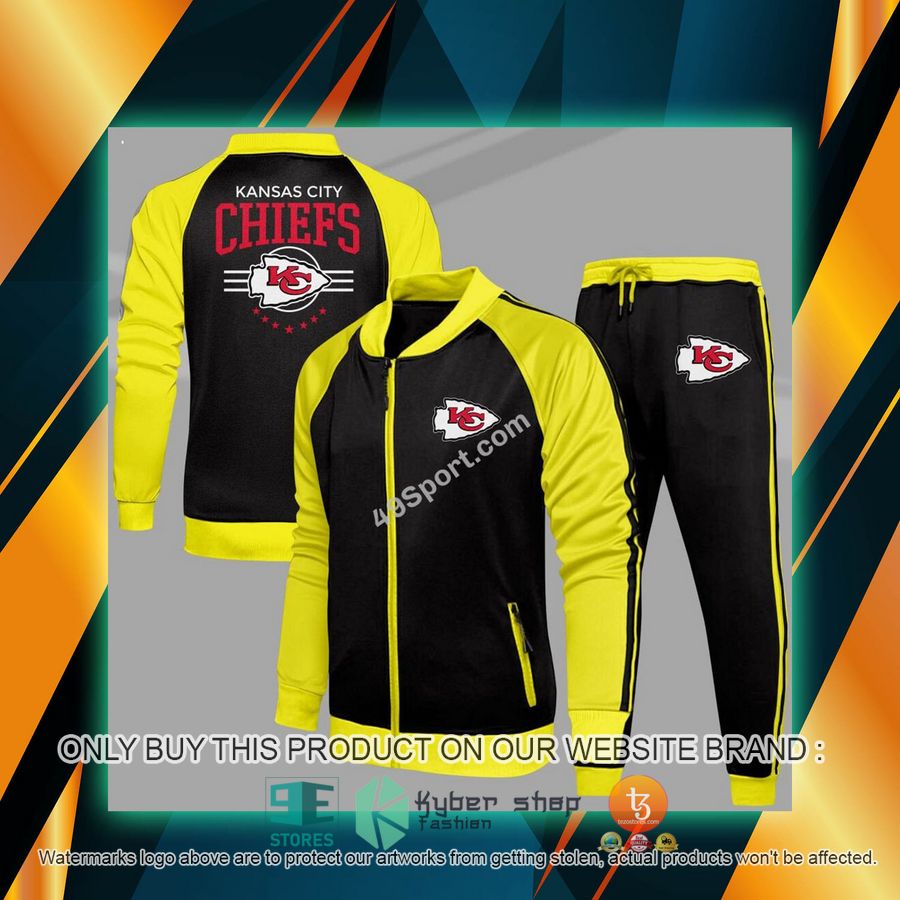 NEW Kansas City Chiefs Logo Tracksuit Shirt, Long Pants 3 kansas city chiefs logo sport tracksuit 3 49028