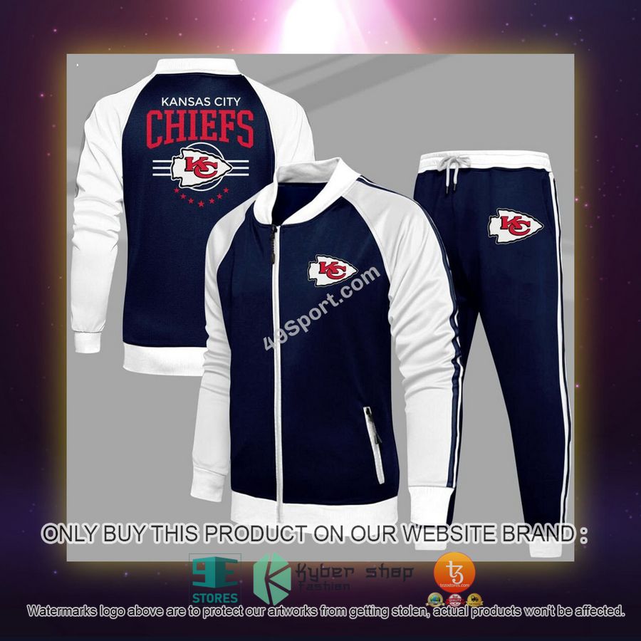 NEW Kansas City Chiefs Logo Tracksuit Shirt, Long Pants 5 kansas city chiefs logo sport tracksuit 5 35292
