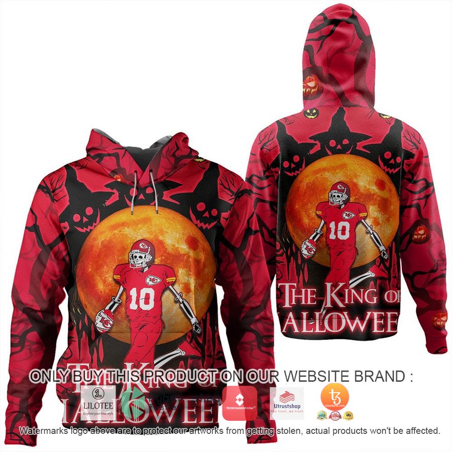 HOT Kansas City Chiefs Skull the king of Halloween 3D Shirt, hoodie 8 kansas city chiefs skull the king of halloween 3d shirt hoodie 1 14024