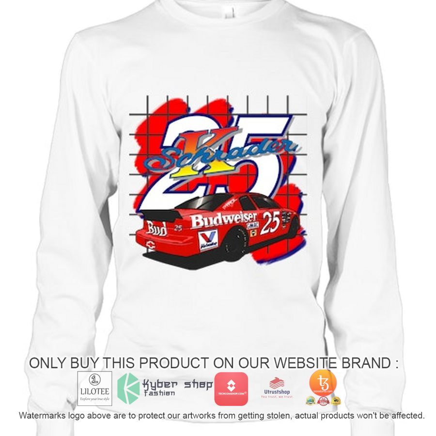HOT Ken Schrader 25 Budweiser 2D Hoodie, Shirt 3 ken schrader 25 budweiser 2d shirt hoodie 3 28977