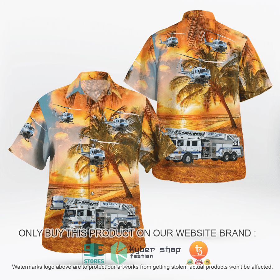 kern county fire department sunrise hawaiian shirt 1 72548
