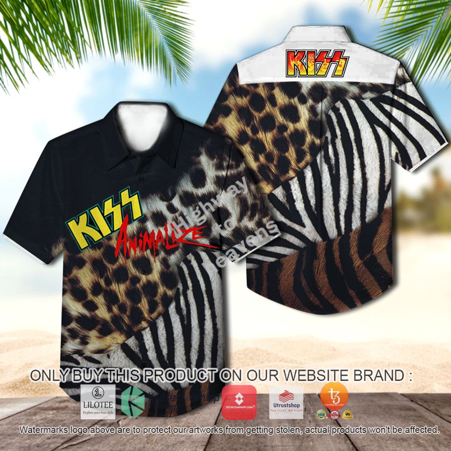kiss animalize hawaiian shirt 1 41492