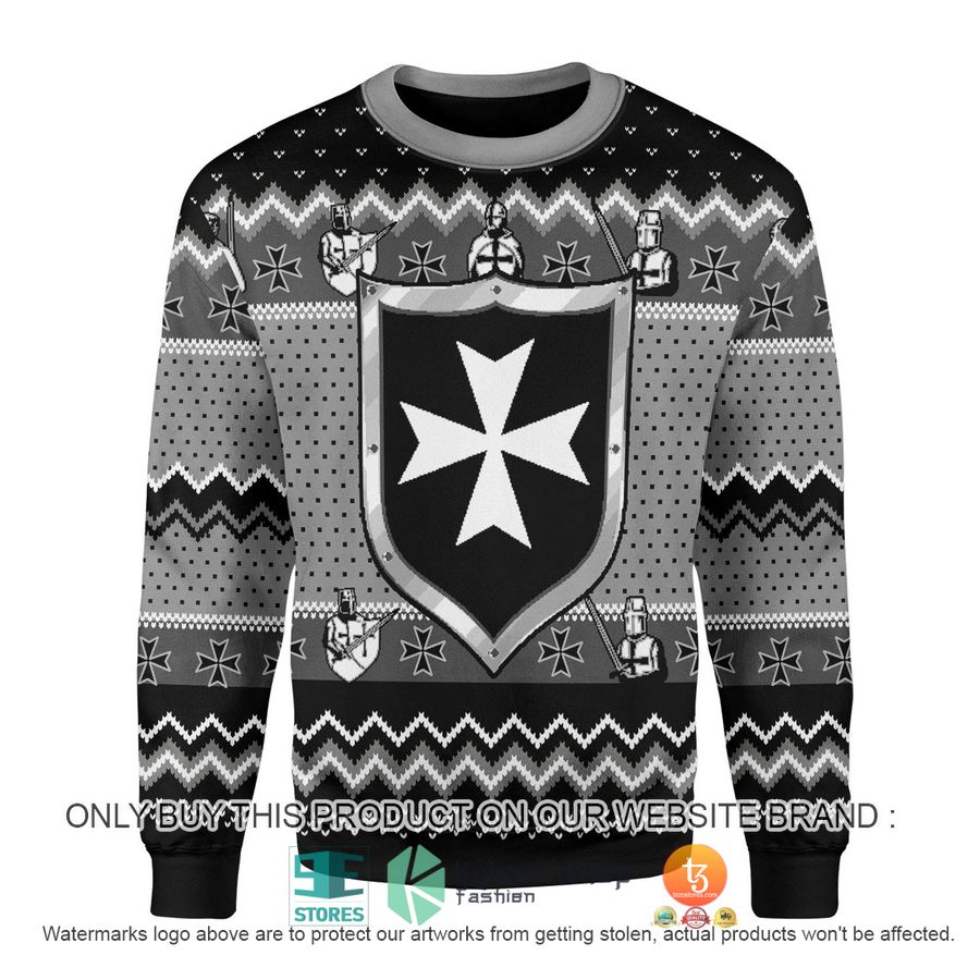 knights hospitaller ugly christmas sweater 1 15908