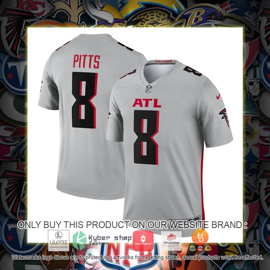 kyle pitts atlanta falcons nike inverted legend silver football jersey 1 78976
