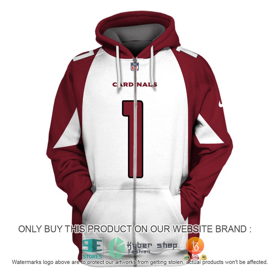 kyler murray 1 arizona cardinals dark red white shirt hoodie 3 14526